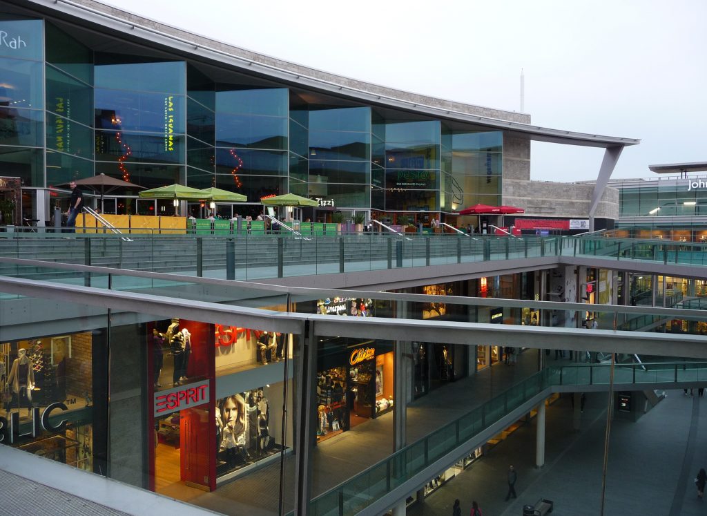 On terrace of Liverpool ONE