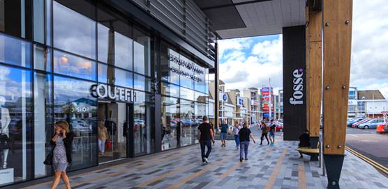 Fosse Park's New Design Outside Outfit Store